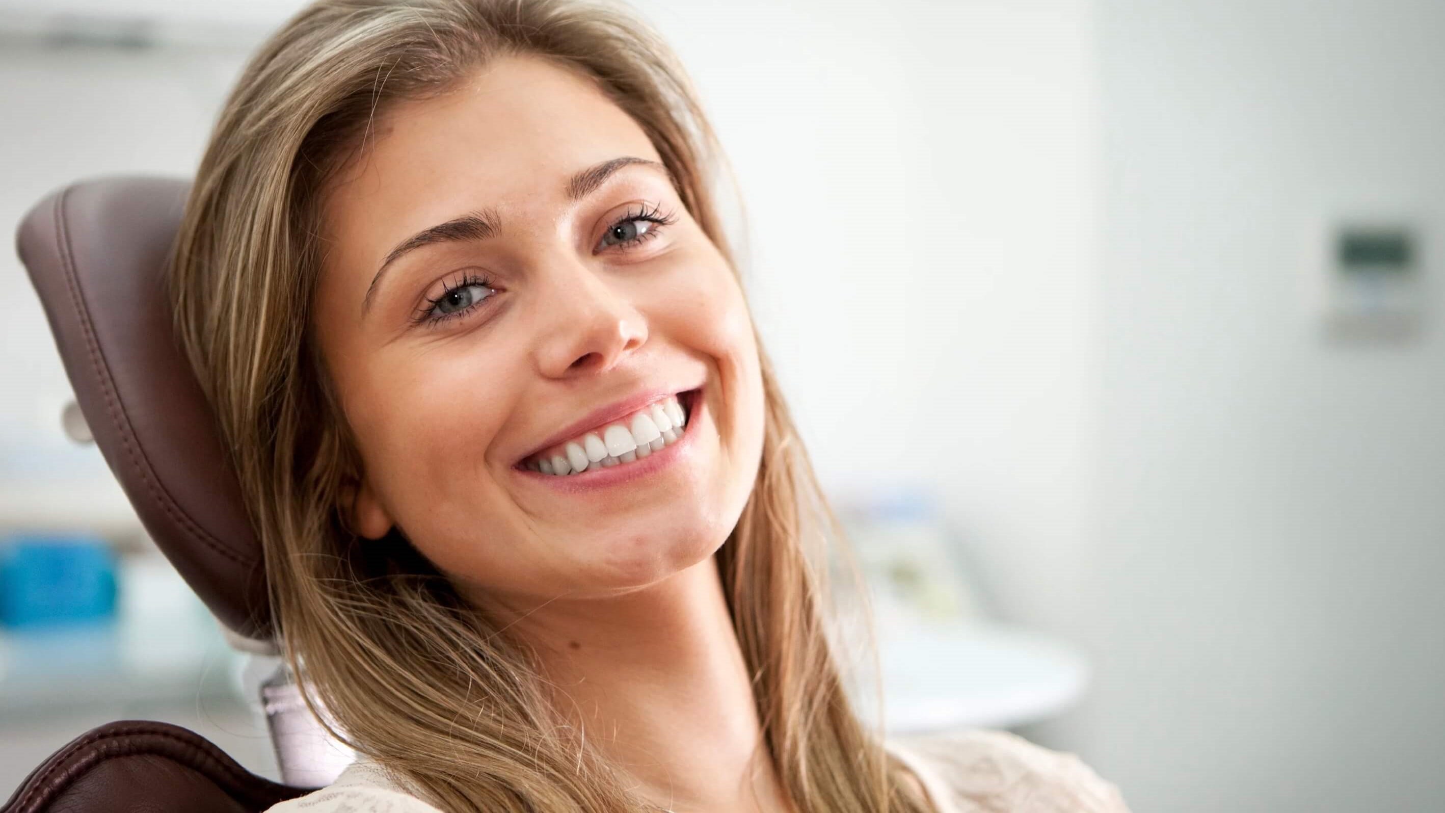 woman smiling